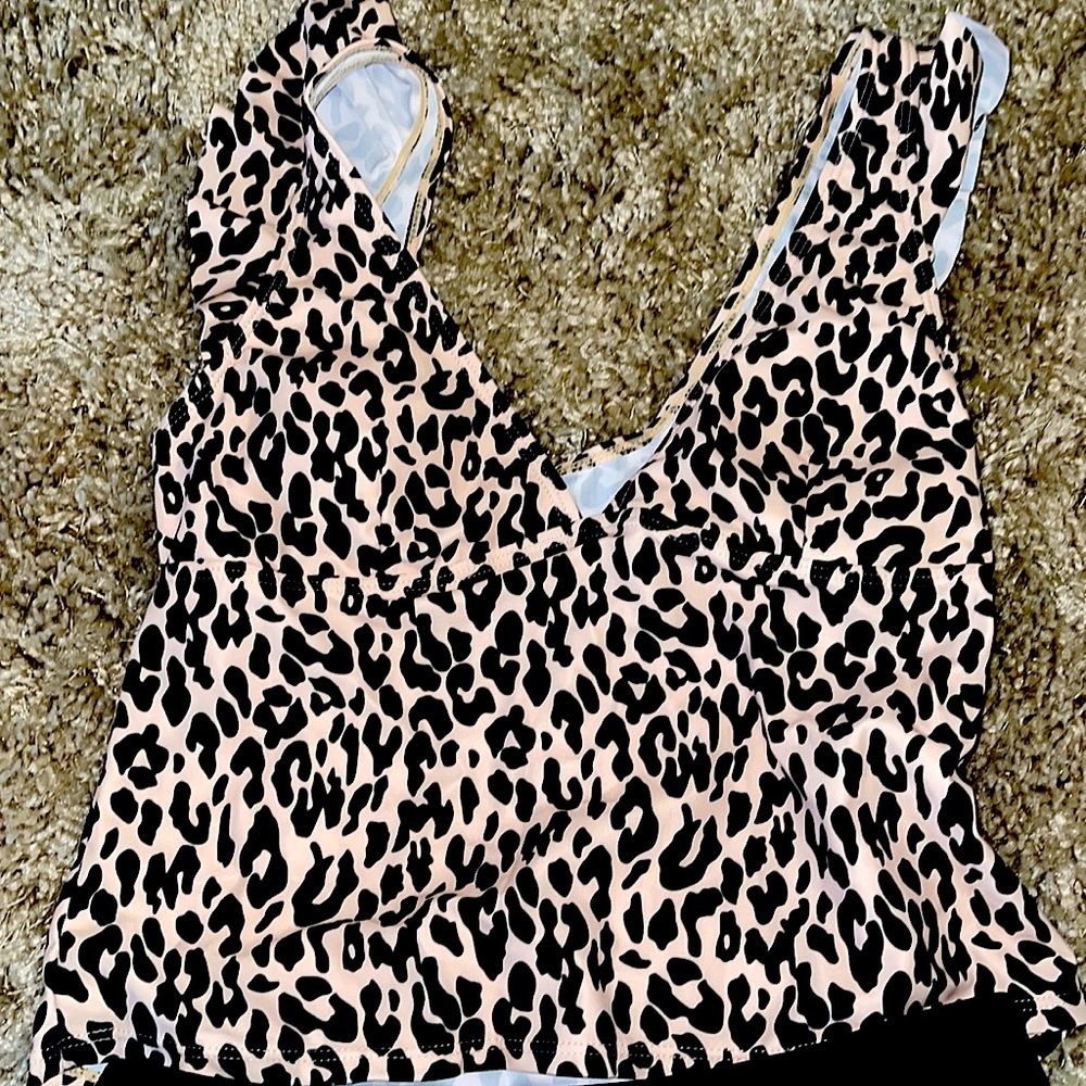 Leopard print tankini